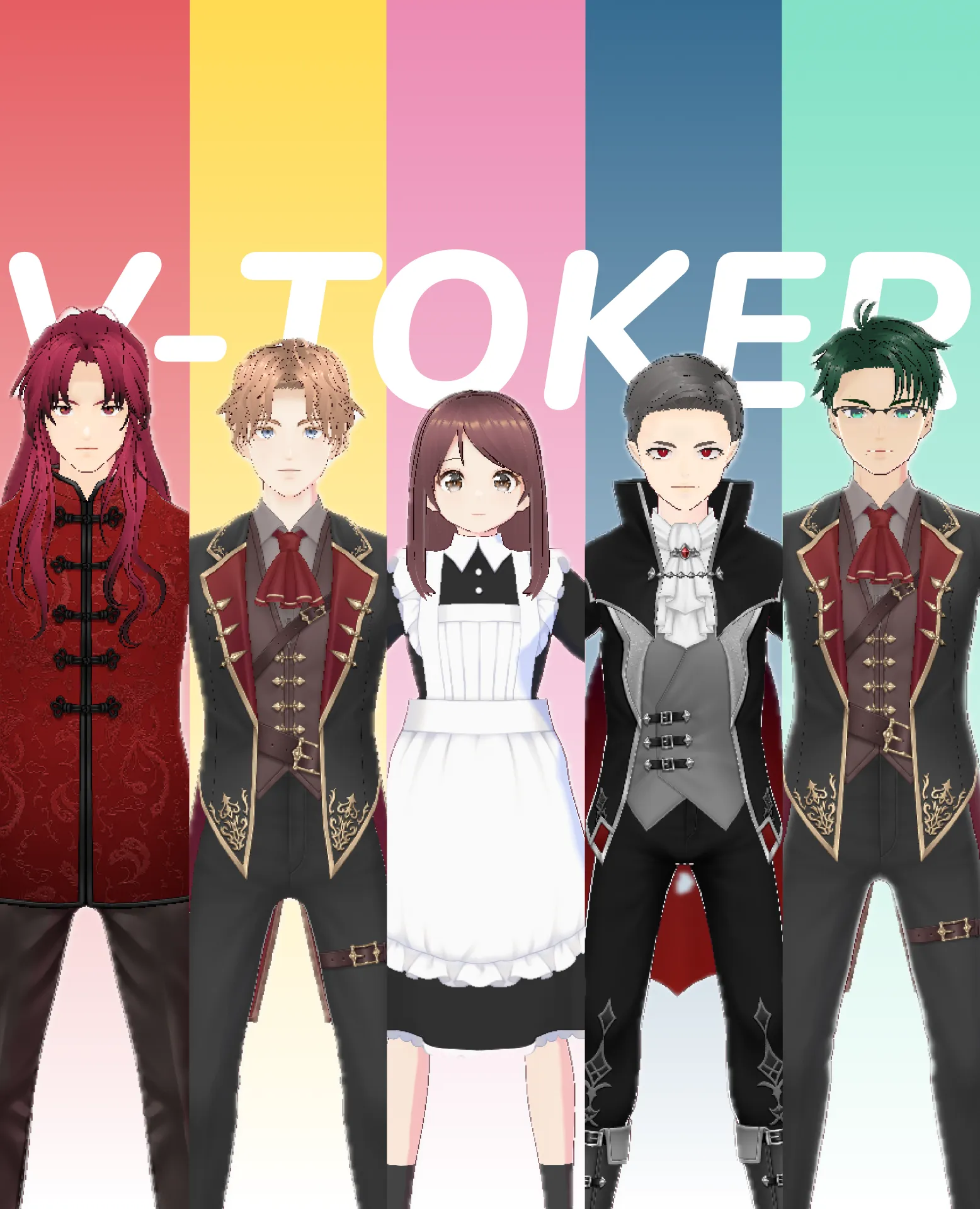 V-TOKERのキャラクター5人